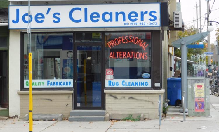 Picture of Joe's Cleaners storefront